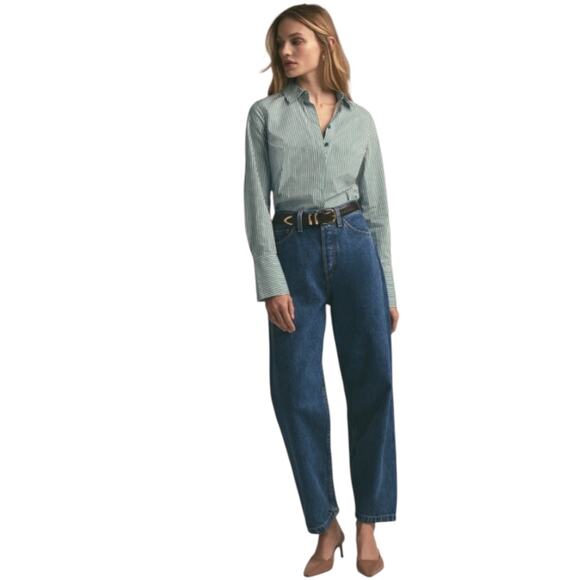 Favorite Daughter NWT Nikki Mid-rise Barrel Leg Ankle Jean-size 29 - Picture 1 of 16
